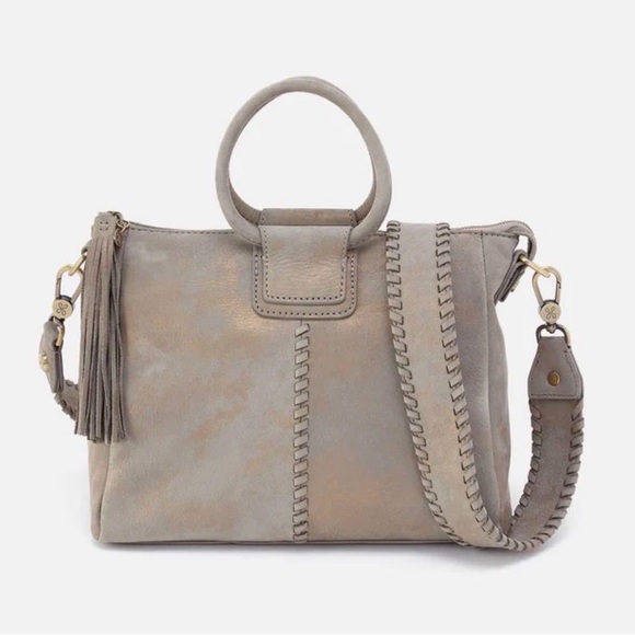 Hobo Sheila Large Satchel Henna Honey Brown Pebble Leather Tote Bag - Picture 3 of 15